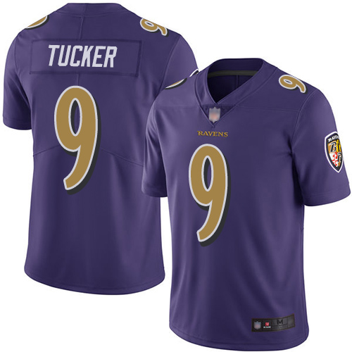 Baltimore Ravens Limited Purple Men Justin Tucker Jersey NFL Football #9 Rush Vapor Untouchable->baltimore ravens->NFL Jersey